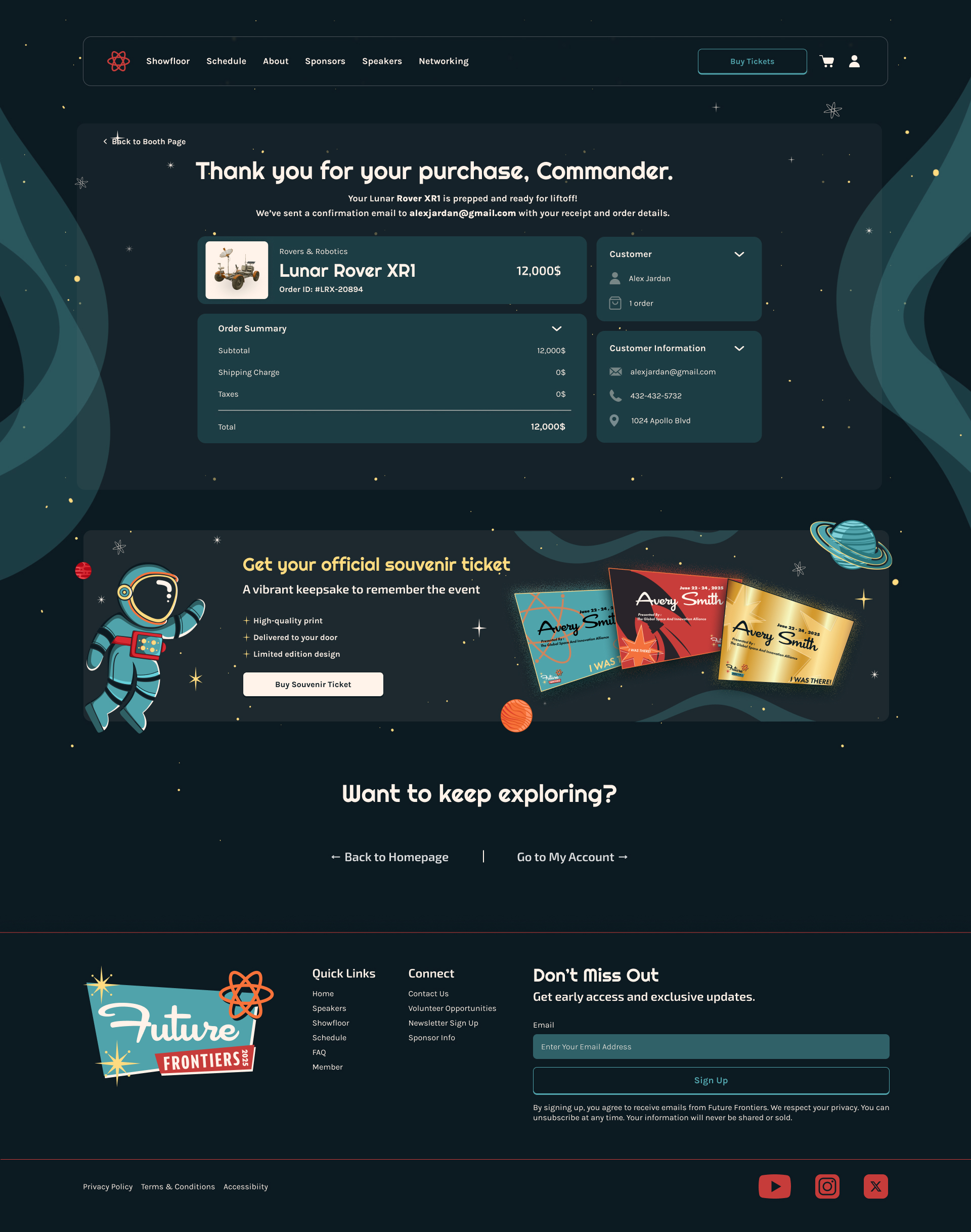 Checkout Confirmation Comp