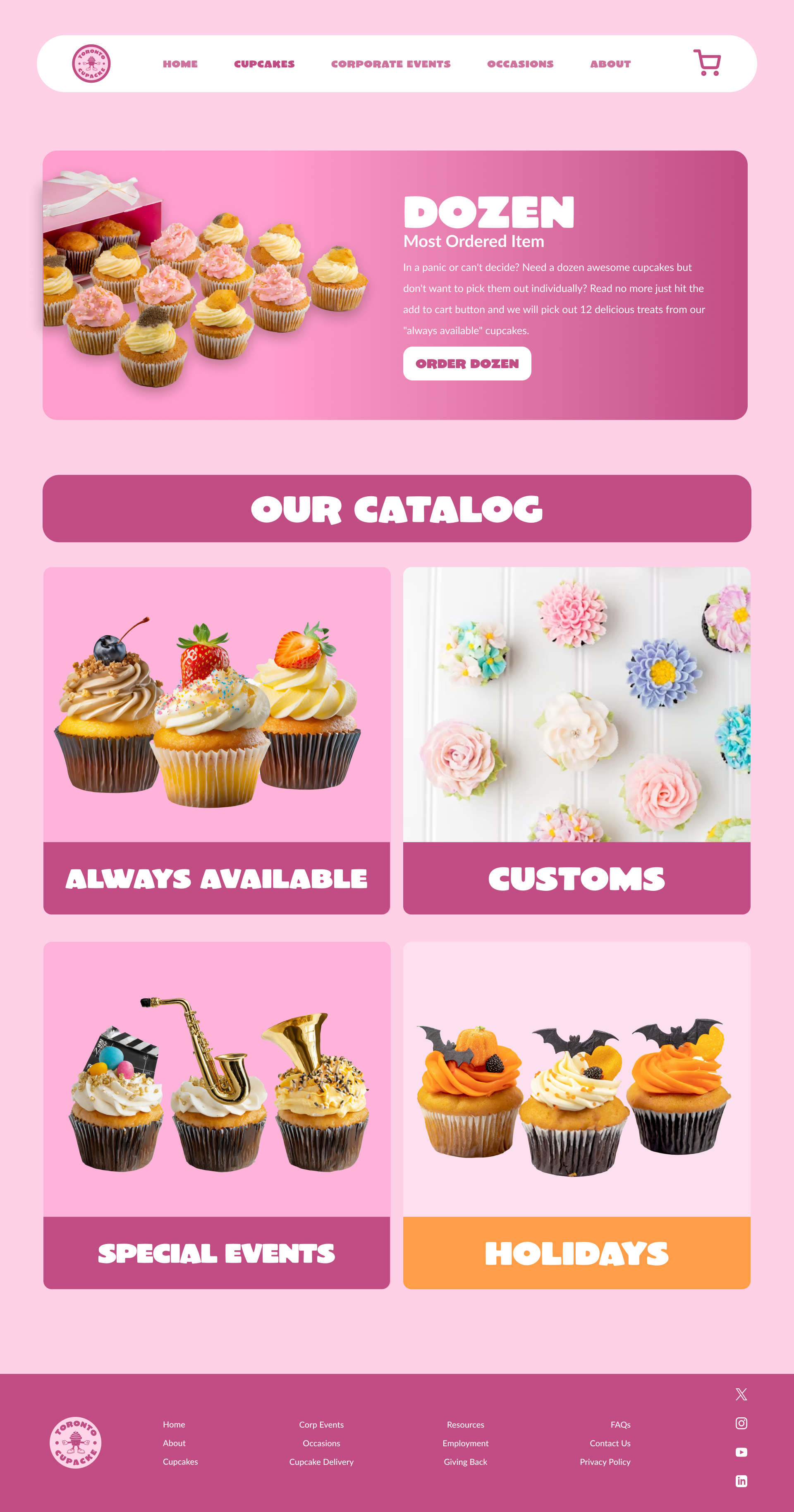 Desktop Cupcake Page